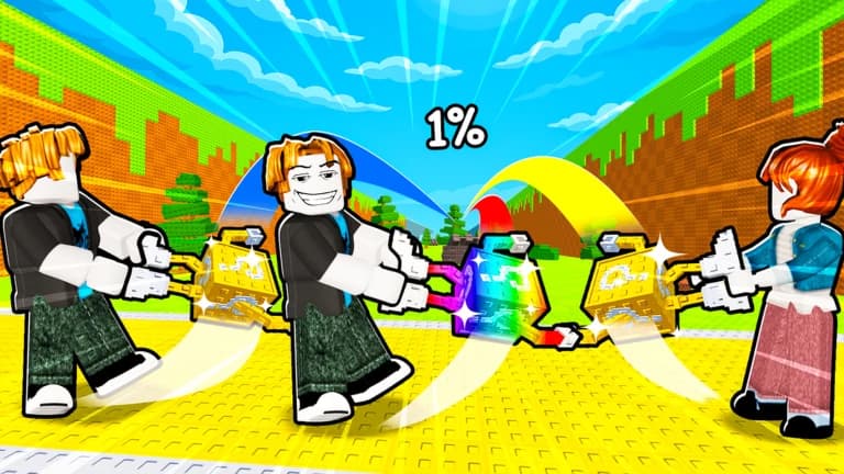 Plusieurs joueurs lancent leurs Lucky Blocks